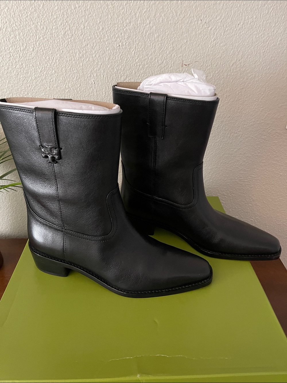 Tory Burch Leather City Boots